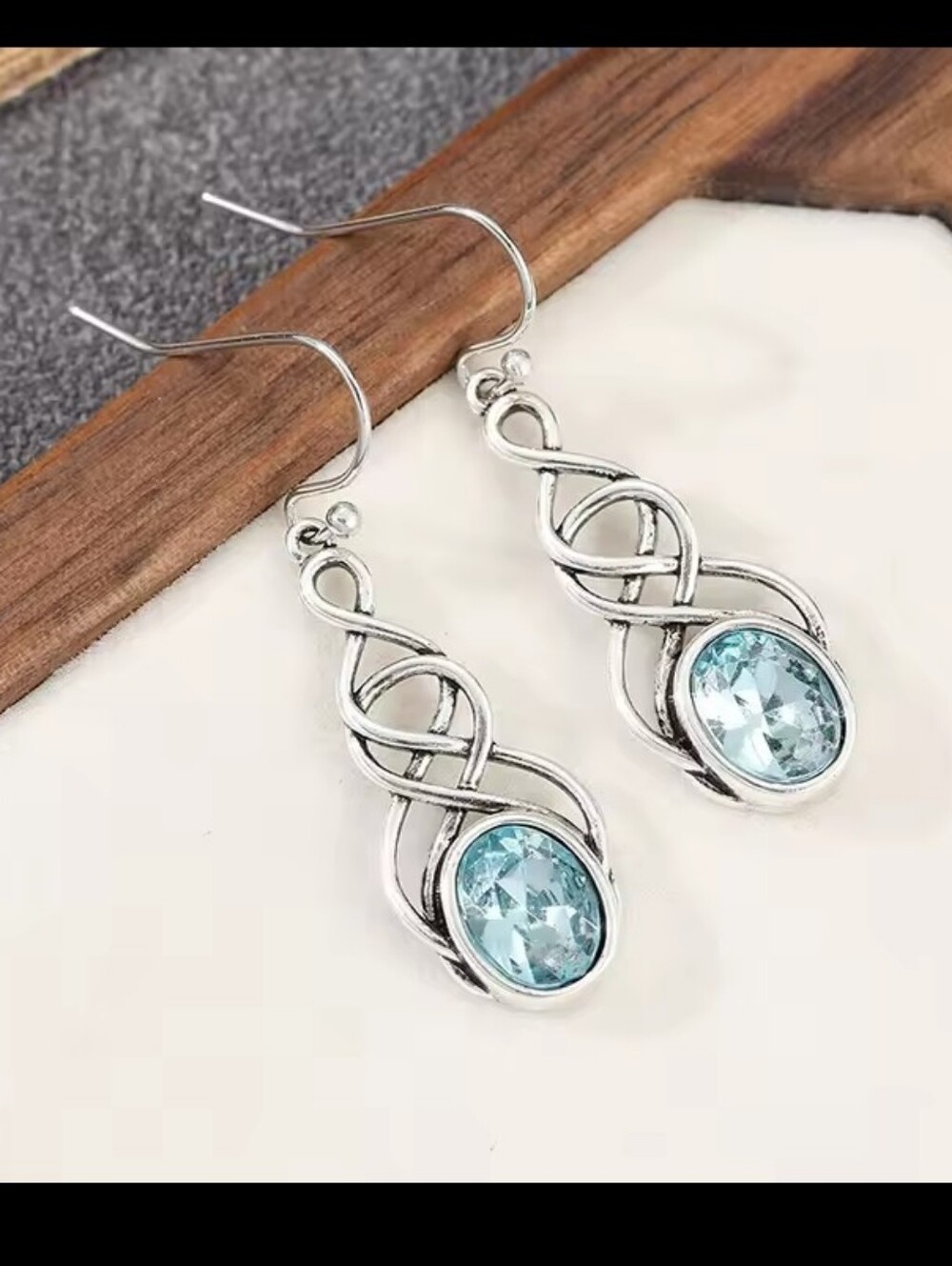 Vintage Earrings Celtic Twist Women's Jewelry Dangle New G24